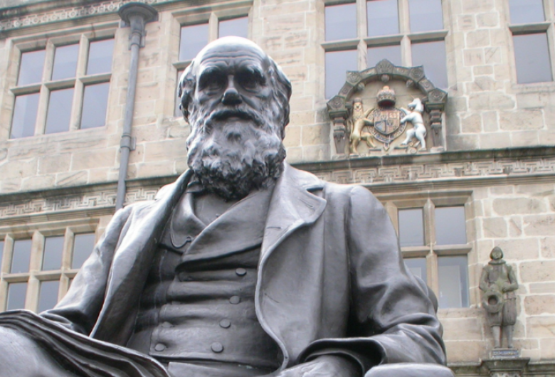 Standbeeld van Charles Darwin