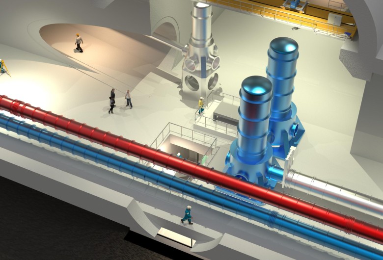 Render van de Einsteintelescoop